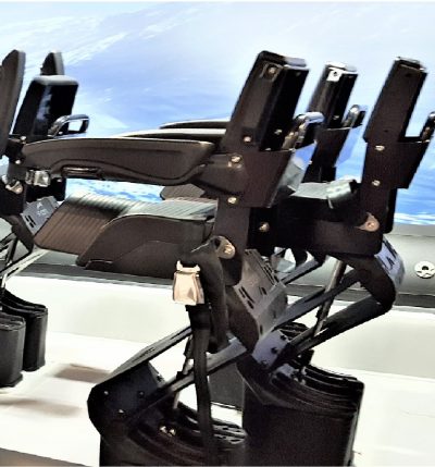 Flip-able Adjustable Armrests, Seatback Stiffener, Black Rear Handle