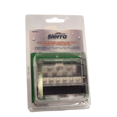 FS40810 408 Series Ground Bus Bar 12 Terminal w/Cover