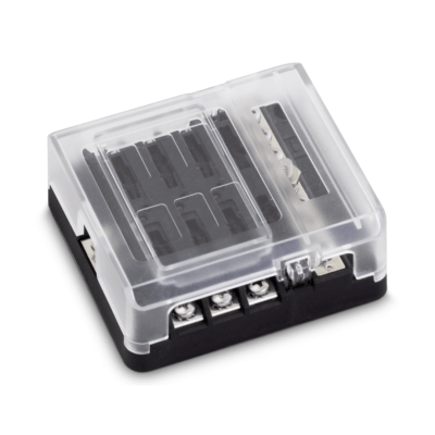 FS40830 408 Series Fuse Block 6 Gang w/Bus Bar & Cover